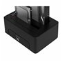 Dock Station Dual Ewent AAACET0186 Dual 2.5"-3.5" USB 3.1 ABS Noir