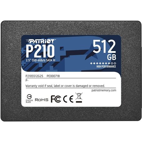 Disque dur Patriot Memory P210 512 GB SSD