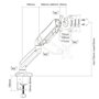 Support de table d'écran Montis ELBRUS MT014 Noir 32" 13"