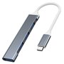 Hub USB Vakoss TC-4125X Argenté