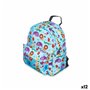 Cartable animaux Multicouleur 28 x 12 x 22 cm (12 Unités)