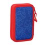 Plumier double Sonic Let's roll Blue marine 12.5 x 19.5 x 4 cm (28 Piè