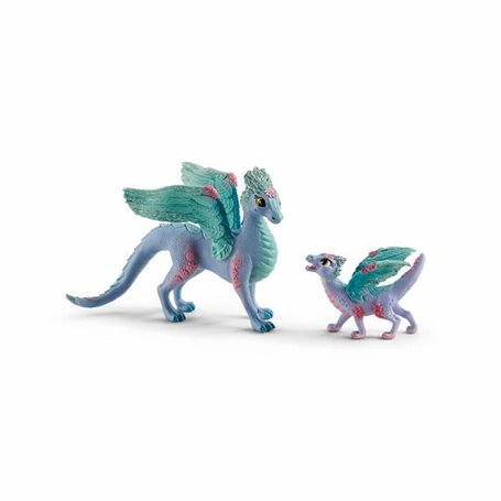 Figurine daction Schleich Flower dragon with its little one
