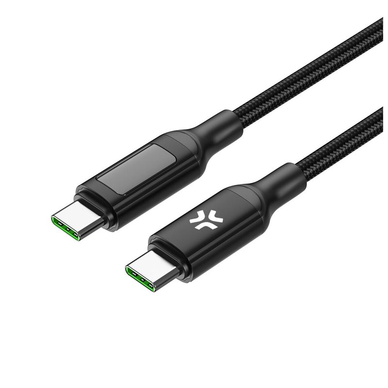 Image secondaire de Câble USB-C Celly USBCUSBC100WLED Noir