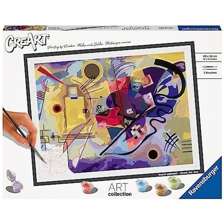 RAVENSBURGER-CREART-30X40 CM-KANDINSKY : YELLOW, RED, BLUE LOISIR CRÉA