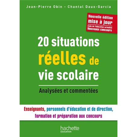 20 Situations réelles de Vie Scolaire