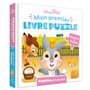 DISNEY BABY - Mon Premier Livre Puzzle - 5 puzzles 4 pièces - Panpan et la ferme