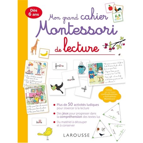 Mon grand cahier Montessori de lecture