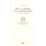 De la prière à la méditation