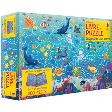 Labyrinthes sous la mer - Coffrets Livre et puzzle