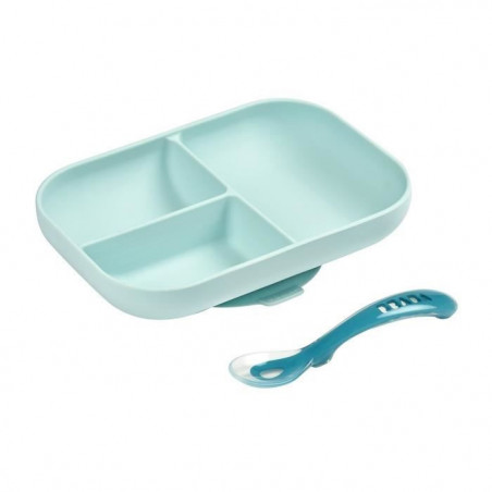 BEABA Set repas silicone 2 pièces compartimenté - bleu 36,99 €