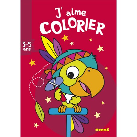 J'aime colorier (3-5 ans) (Perroquet-indien)