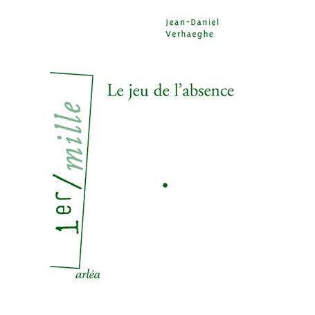 Le Jeu de l'absence