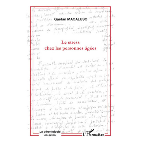 LE STRESS CHEZ LES PERSONNES AGÉES