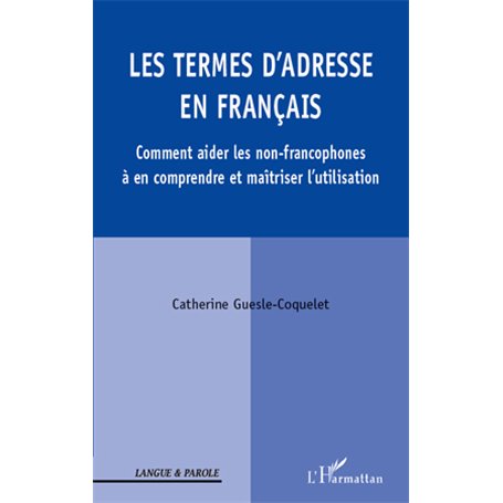 Les termes d'adresse en Français
