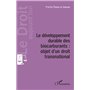 Développement durable des biocarburants : objet d'un droit transnational