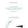 Responsabilité des acteurs de la gestion publique devant la Cour des comptes