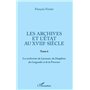 Les archives et l'Etat au XVIIIe siècle