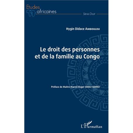 Le droit des personnes et de la famille au Congo