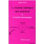 L'analyse critique des sciences ou le tétraède épistémologique