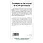 Sociologie des techniques de la vie quotidienne