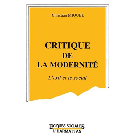 Critique de la modernité