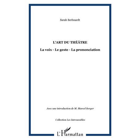 L'art du théâtre