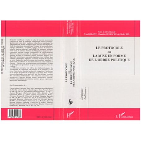 LE PROTOCOLE OU LA MISE EN FORME DE L'ORDRE POLITIQUE