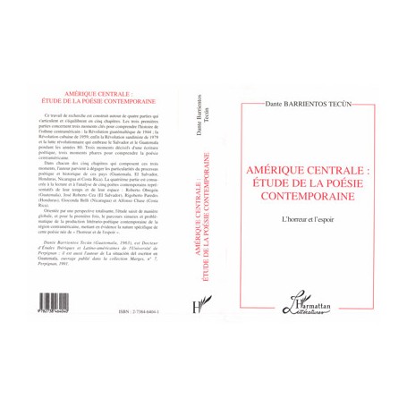 AMERIQUE CENTRALE : ETUDE DE LA POESIE CONTEMPORAINE