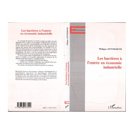 LES BARRIÈRES À L'ENTRÉE EN ÉCONOMIE INDUSTRIELLE