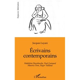ECRIVAINS CONTEMPORAINS