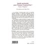 QUELLE SPIRITUALITÉ POUR L'HOMME D'AUJOURD'HUI ?
