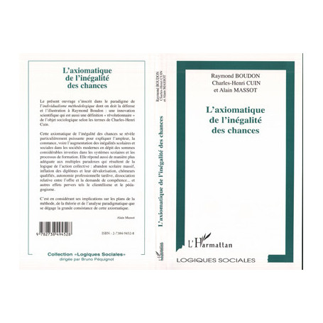 L'AXIOMATIQUE DE L'INÉGALITÉ DES CHANCES