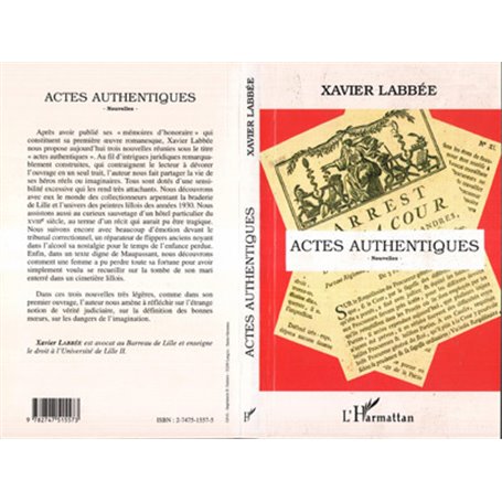 ACTES AUTHENTIQUES