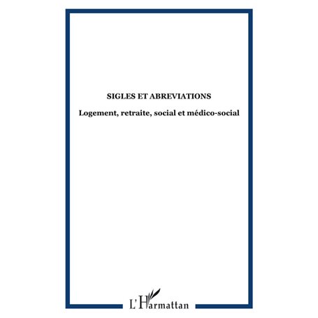 Sigles et abreviations