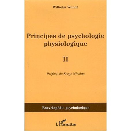 Principes de psychologie physiologique