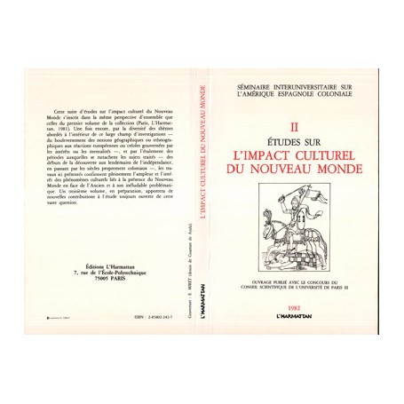 Etudes sur l'impact culturel du Nouveau Monde