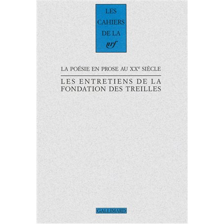 La poésie en prose au XX siècle