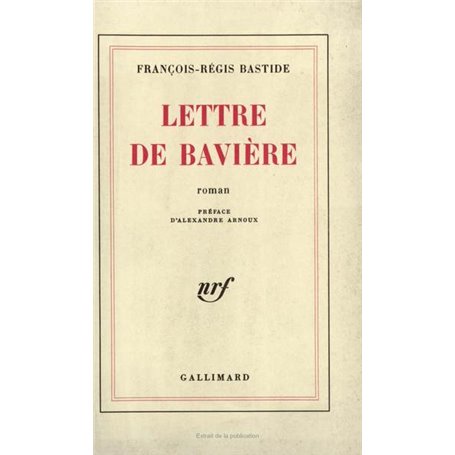 Lettre de Bavière