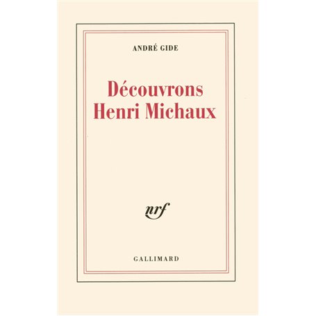Découvrons Henri Michaux