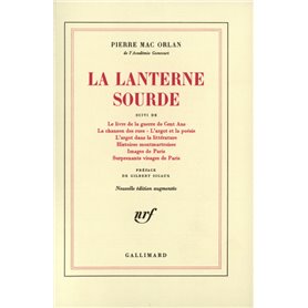 La Lanterne sourde / Le Livre de la guerre de Cent ans /La Chanson des rues /L' Argot et la poésie /L' Argot dans la littérature