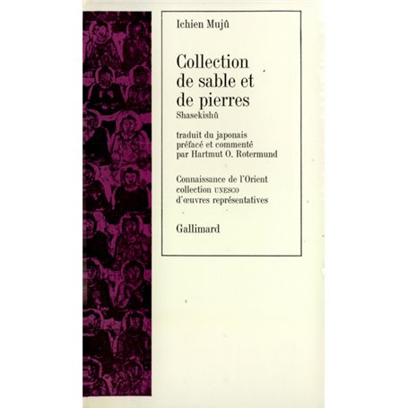 Collection de sable et de pierres