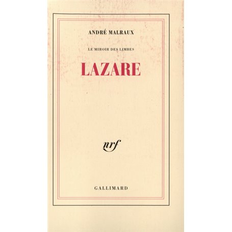 Le Miroir des Limbes - Lazare
