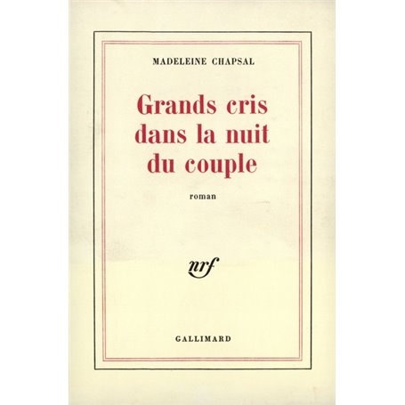 Grands cris dans la nuit du couple