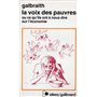 La Voix des pauvres ou Ce qu'ils ont à nous dire sur l'économie
