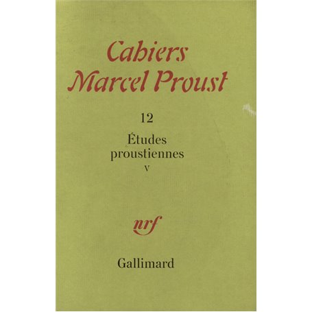 Études proustiennes