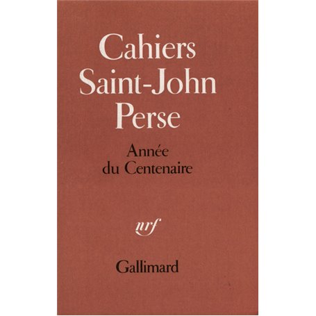 Cahier du Centenaire