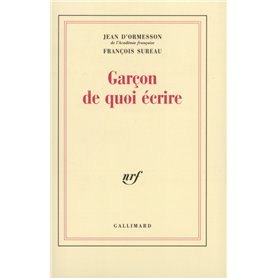 Garçon de quoi écrire