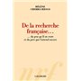 De la recherche française..