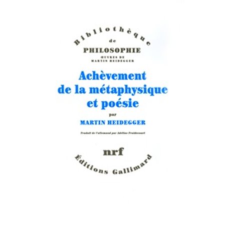 Achèvement de la métaphysique et poésie